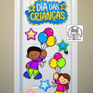 Painel de Porta - Dia das Crianças Balões