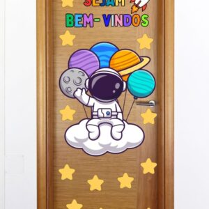 Painel Volta as Aulas tema Astronauta