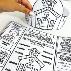 Lapbook e Coroa Dia da Escola