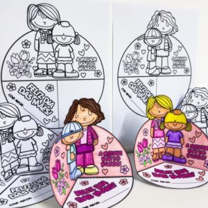 Lembrancinha Interativa para Colorir Dia das Mães