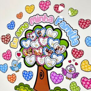 Painel Árvore “Eu amo minha Família”
