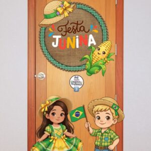 PAINEL PORTA OU PAREDE  FESTA JUNINA – ARRAIÁ DO BRASIL 3