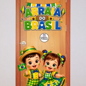 PAINEL PORTA OU PAREDE  FESTA JUNINA – ARRAIÁ DO BRASIL 4