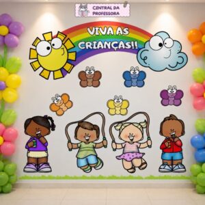 Painel Dia das Crianças Colorido