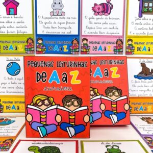 LEITURINHAS DE A A Z — LETRA CURSIVA