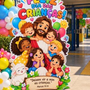 TOTEM DIA DAS CRIANÇAS – JESUS E AS CRIANÇAS