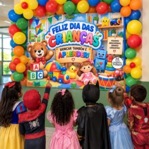 PAINEL DIA DAS CRIANÇAS BRINQUEDOS