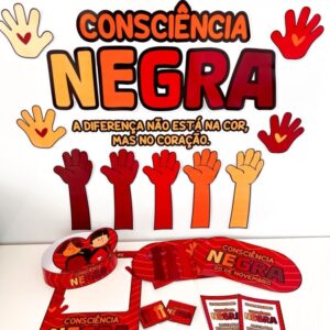 Kit Painel + Lembrancinhas — Dia da Consciência Negra