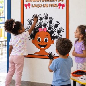 Painel Interativo - Menina Bonita do Laço de Fita