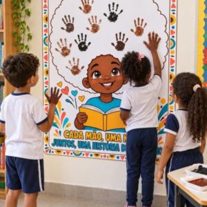 PAINEL E  ATIVIDADES MÃOZINHAS — CONSCIÊNCIA NEGRA